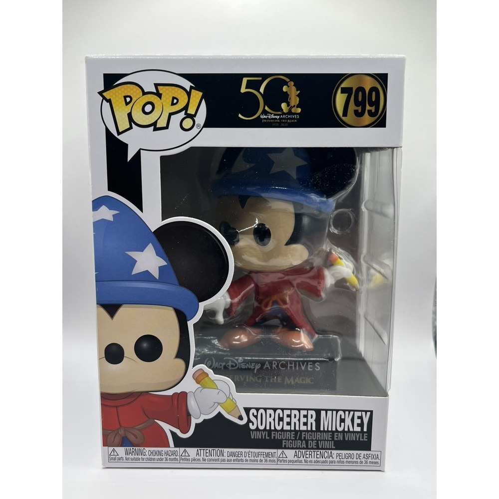 Sorcerer Mickey Mouse‎ Disney 50th Anniversary Funko Pop #799 Preserving Magic